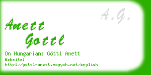 anett gottl business card
